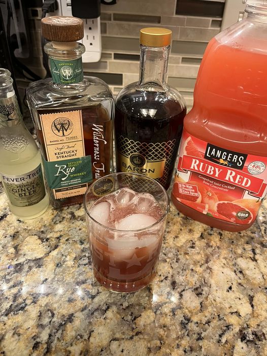 Raspberry Bourbon Mule