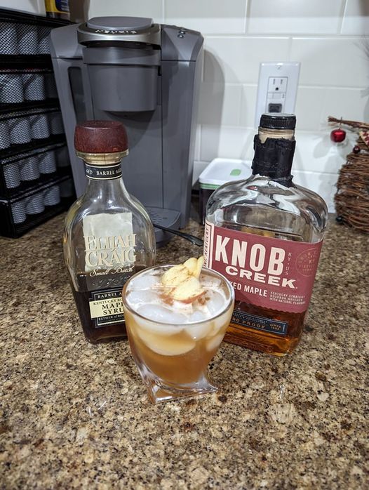 Bourbon Apple Smash Cocktail